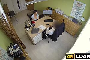 Busty Babe Anallized Hard In Office