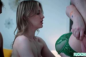 innocent melody marks receives subtle guidance from mature woman in reality setting