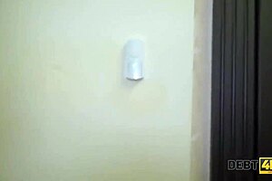 debt4k collector enjoys tender mouth and shaved pussy of adorable debtor