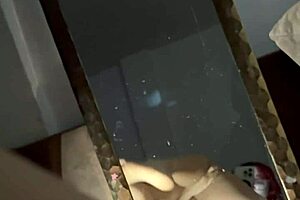 Gothic emo girl masturbates pussy