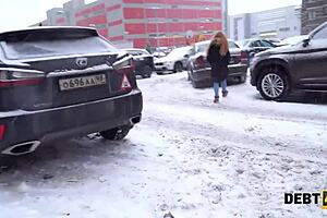 debt4k collector enjoys tender mouth and shaved pussy of adorable debtor