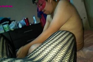 Lingerie And High Heels Fishnet And Footjob