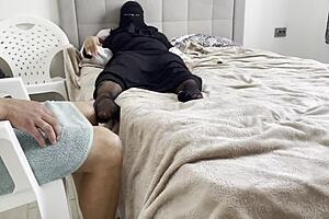 sexy woman called her lover to her place after a shower and let him fuck her in the pussy