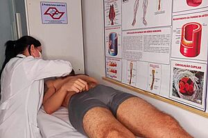 erection in front of nurse leads to rough sex