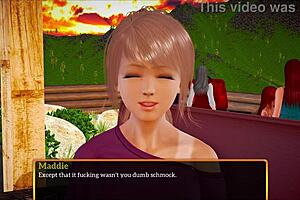 Redhead Teen With Big Ass And Tits Plays Game