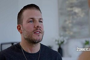 Busty masseuse really puts her heart into intense nuru massage, 2sinners