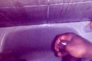 Jerking off in the shower!