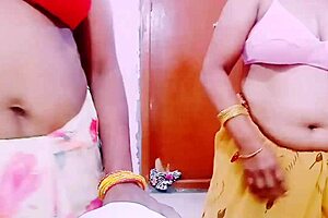 desi threesome with dual blowjob and hardcore fucking