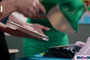 Three teachers explore in classroom setting