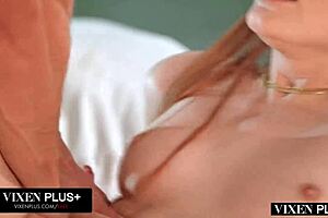 Vixenplus Beautiful Redhead Loves To Ride His Massive Cock