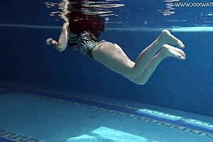 Diana Rius With Hot Tits Touches Body Underwater