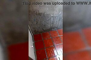 Neighbor Brunette Goddess Bathes on Balcony with Huge Tits and Ass in Canada