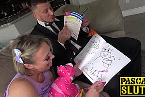 British sub roughly dominated by experienced master in bondage