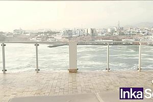 Curvy Peruvian wife gets massaged and fucked by athletic masseur in gym