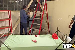 Hey, check out this teen having multiple orgasms as her boss fucks her at work