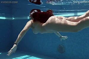 Diana Rius With Hot Tits Touches Body Underwater