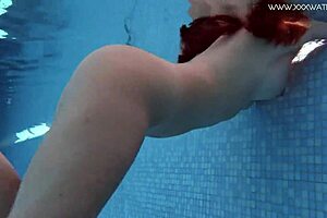 Diana Rius With Hot Tits Touches Body Underwater