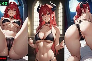 Squeeze Training with Lily Hfo Loop - Ai Generated for Monster Orgasm!