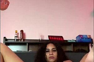 I got incredibly horny while stretching on my bed, grabbing dildo for intense masturbation