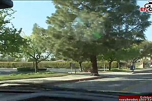 i picked up a brunette slut with big tits on the street