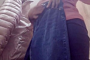 Nicoletta Confident 40-Year-Old Woman Visits Clothing Stores To Try Small Jeans Highlighting Gorgeous Curves