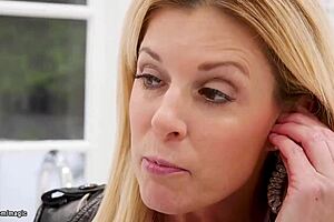 Feeling intense submission, the girlfriend and milf get anal fucked