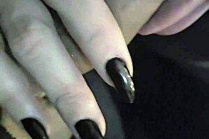 Goth gives sensual blowjob swallows cum till she gags