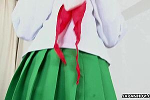 Japanese Teen Shaves Her Smooth Pussy