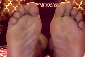 Chatting about stunning ebony feet in casual conversation