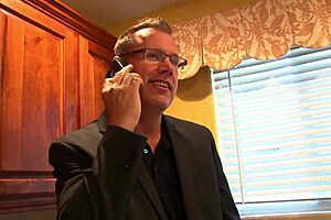 Young brunette reveals naughty secret with older man