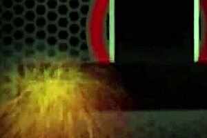 Vicky Vette strips her costume outdoors and masturbates