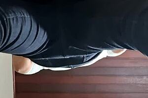 blonde woman cheats on husband with stranger's anal at bar