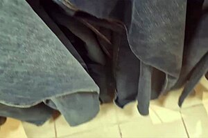 Nicoletta Confident 40-Year-Old Woman Visits Clothing Stores To Try Small Jeans Highlighting Gorgeous Curves