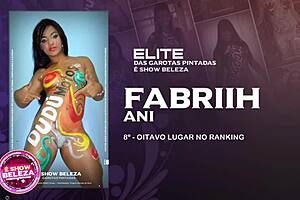 Brazilian women adorned with elite body painting for artistic display