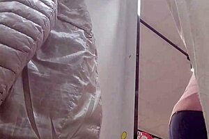 Nicoletta Confident 40-Year-Old Woman Visits Clothing Stores To Try Small Jeans Highlighting Gorgeous Curves