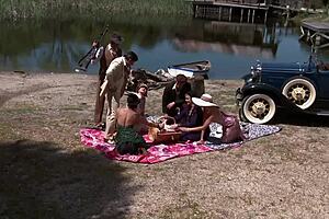 Bobbi Starr Dylan Ryder Julia Ann and Natasha Marley Outdoor Orgy