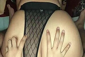 naughty latina in lingerie enjoying my big cock in pov