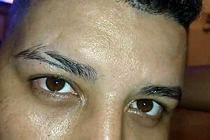 nice eye contact pussy eating to my wife before missionary fuck