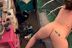 nympho, you're humping that bed so wildly!