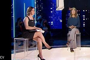 Bianca, the super sexy mature lady, temptingly reveals her legs under her skirt.