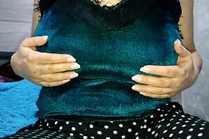 One at Home Playing with Big Boobs