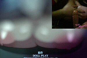 Hot chubby girl with big tits watching the episode