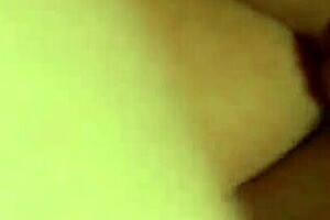 I take a huge cock from behind in fishnet stockings