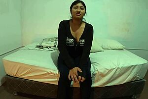 Kiomi arrives for her sexy porn casting, sucking cock eagerly 😍