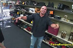 She takes his cock in her hairy pussy for cash.