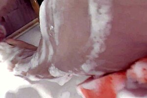 Lover Takes Wife In Doggystyle On Washing Machine, Creampie After Shower