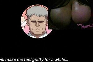 'hot chubby girl with big tits watching anal?'