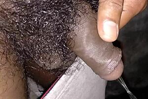 Contrasting hot pissing in indian bathroom with big black cock for creampie orgasm