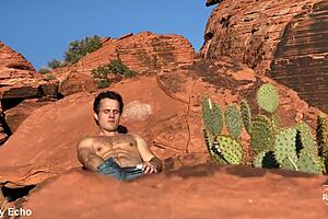 Get ready for this intense outdoor anal masturbation session!