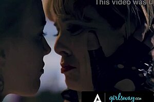 big tits milf cherie fucks kenna hard